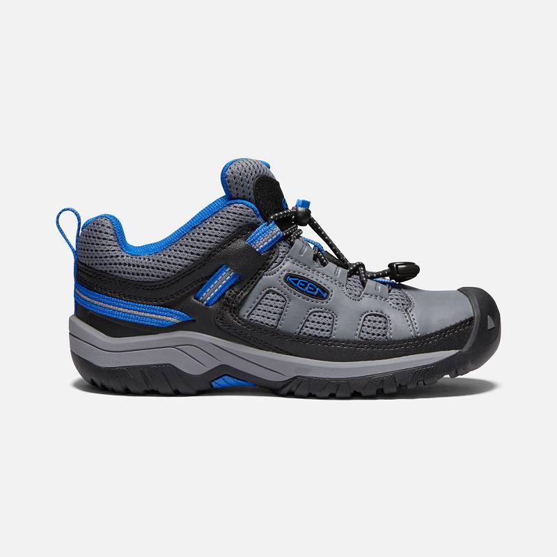 Keen Targhee Wanderschuhe Kinder DE-19078 Steel Grey/Baleine Blue - Keen Kinderschuhe Grau